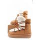 10. D.Franklin Damen Winter Schneestiefel, Modisches Fellfutter, Hoch