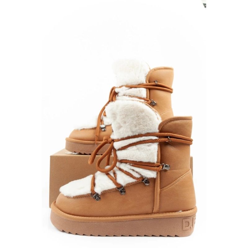 10. D.Franklin Damen Winter Schneestiefel, Modisches Fellfutter, Hoch