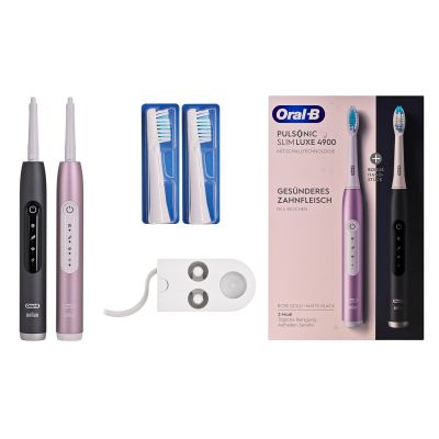 Oral-B Pulsonic SlimLuxe 4900 Elektrische Zahnbürste, 2er-Pack