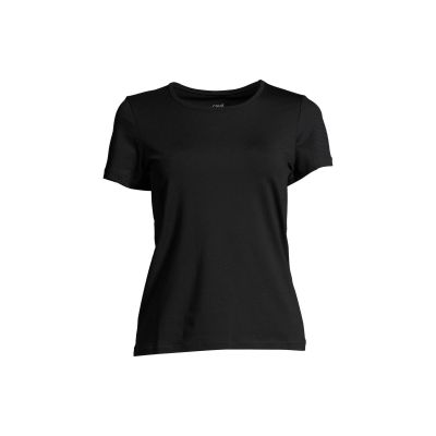 7. CASALL Essential Mesh Detail Tee Schwarz