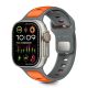 Tech-Protect IconBand Line Armband für Apple Watch 44 / 45 / 46 / 49 mm - Grau-Orange