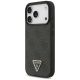 2. Guess Leather 4G Triangle Strass MagSafe Case für iPhone 17 Pro - Schwarz