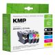 2. KMP 1537.4005 Tintenpatrone, 4 Stück, Ersatzfarben: Schwarz, Cyan, Magenta, Gelb