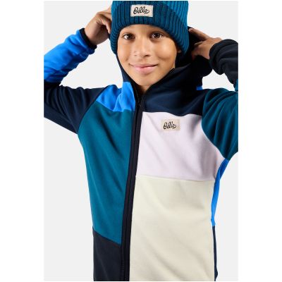 Kinder-Kapuzenjacke mit Reißverschluss Odlo CLASSIC FLEECE HOODY KIDS Mid-Layer-Kapuzenjacke mit durchgehendem Reißverschluss, marineblau