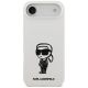 3. Karl Lagerfeld Silikonhülle mit Karl-Skizze und Logo (MagSafe) für iPhone 17 Air – Weiß