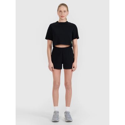 5. Crop-Top-T-Shirt für Damen 4F 4FWSS25TTSHF1977-20S