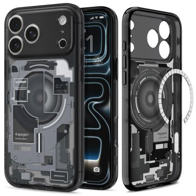 15. Spigen Ultra Hybrid MagSafe Zero One Hülle für iPhone 18 Pro / 17 Pro – Schwarz