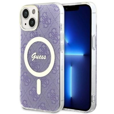 Guess GUHMP14MH4STU iPhone 14 Plus 6.7" lila/lila Hardcase 4G MagSafe