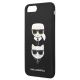 6. Karl Lagerfeld Saffiano Karl&Choupette Head Case für iPhone 7 Plus / iPhone 8 Plus – Schwarz