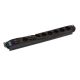 Bachmann 19" ALU 1U SS Steckdosenleiste, 8-fach 35, grau, 2,0 m, ohne Schalter