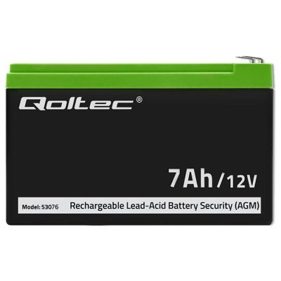5. QOLTEC AGM-AKKUMULATOR 12 V | 7 AH | MAX. 105 A | SECURITY