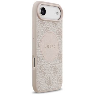 4. Guess 4G Circle Classic Logo MagSafe Hülle für iPhone Air - Pink