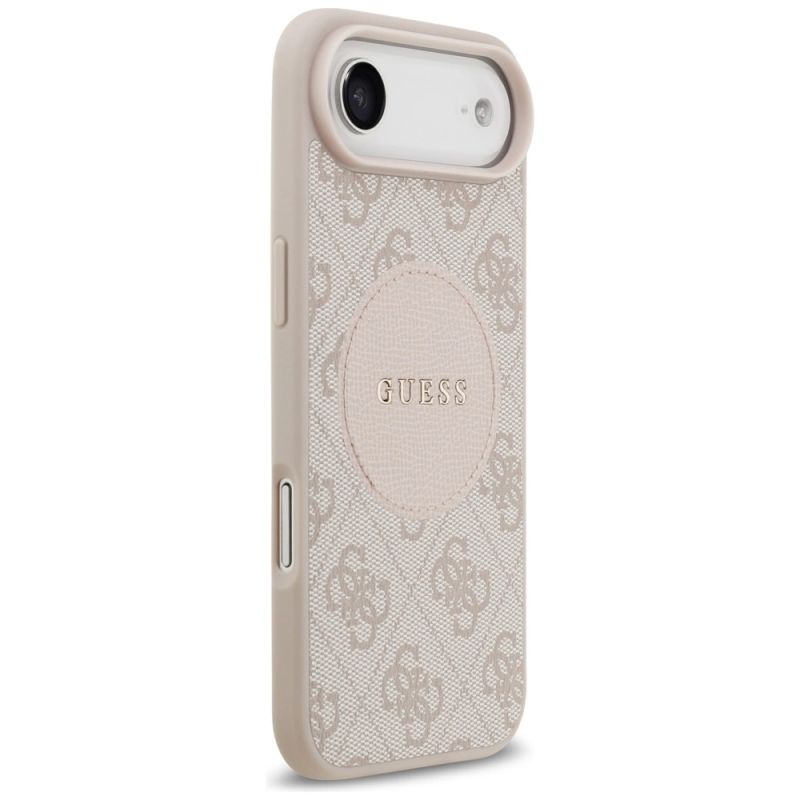 4. Guess 4G Circle Classic Logo MagSafe Hülle für iPhone Air - Pink