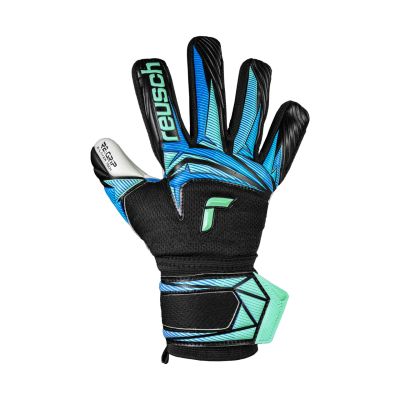 2. Reusch Attrakt RE:Grip NC Junior Torwarthandschuhe schwarz und blau 5672535 7272