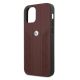 6. BMW Leather Curve Perforate Case für iPhone 12 Pro Max – Rot