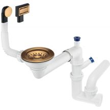 Siphon für ein Einzelbecken - Platzsparend