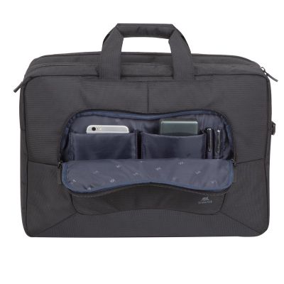 8. RIVACASE LAPTOP-TASCHE 17,3" TEGEL, SCHWARZ, WASSERABWEISENDES MATERIAL, FÄCHER FÜR TABLET 10,1", SMARTPHONE, DOKUMENTE UND ZUBEHÖR