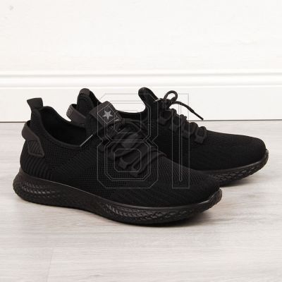 NEWS M EVE266A schwarze Textil-Sportschuhe 