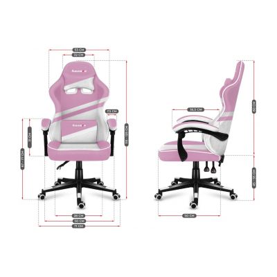 19. Huzaro Force 4.4 Pink Mesh Gaming-Stuhl