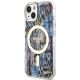 2. Guess Leopard MagSafe-Hülle für iPhone 14 – blau