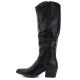 3. Schwarze Cowboystiefel mit Blockabsatz M.Daszyński SA261-6