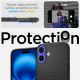 13. Spigen Liquid Air Hülle für iPhone 16 – Schwarz