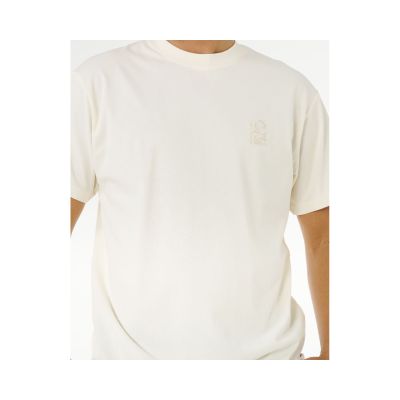 5. Herren-T-Shirt mit RIP CURL-Suchstickerei, Weiß