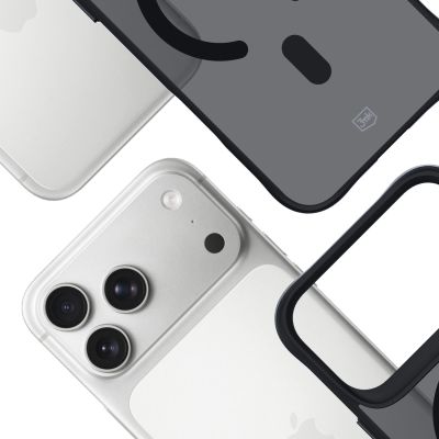 5. 3mk Smoke MagCase für iPhone 17 Pro - Schwarz, halbtransparent