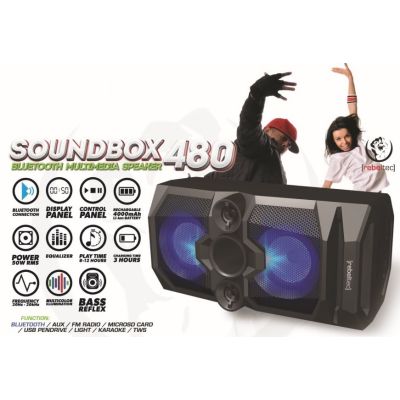 3. REBELTEC BLUETOOTH-, FM- UND KARAOKE-LAUTSPRECHER, STEUERBAR ÜBER SMARTPHONE (BLUETOOTH SOUNDBOX 480)