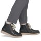 6. Schwarze Damen-Ankle-Boots aus Leder, Rieker 71100-00