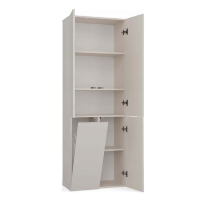 5. NEL Badezimmersäule Kaszmir 1 Korb lange Tür Set