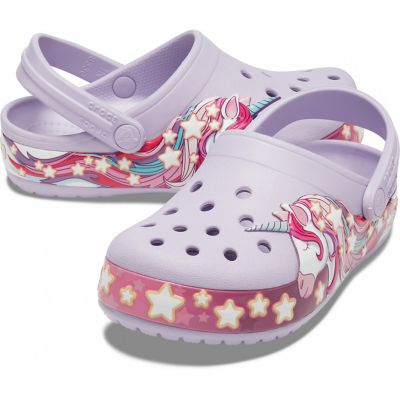 3. Crocs FunLab Unicorn Band Cg Jr 206270 530 Flip-Flops
