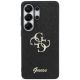 3. Guess Fixed Glitter Big 4G Metal Logo Hülle für Samsung Galaxy S26 Ultra - Schwarz