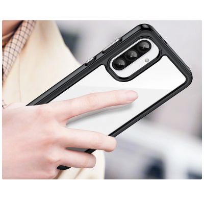 4. Outer Space Hülle für Samsung Galaxy A26 Cover mit Flexiblem Rahmen - Schwarz