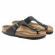 6. Birkenstock Gizeh NU Oiled Black Regular Flip-Flops für Damen/Herren (0845251)