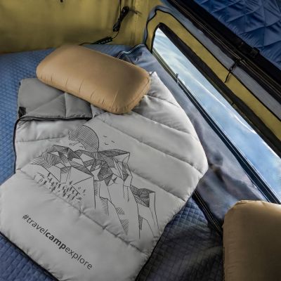 7. OFFLANDER CAMPING-SCHLAFSACK MIT ABNEHMBARER KOPFSTÜTZE
