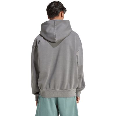 3. adidas ALL SZN Fleece-Hoodie für Herren, gewaschen, grau, JL6539