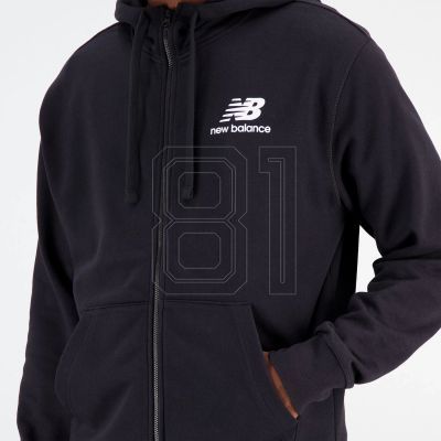 9. New Balance Essentials Stacked Logo Fren BK M MJ31536BK Sweatshirt