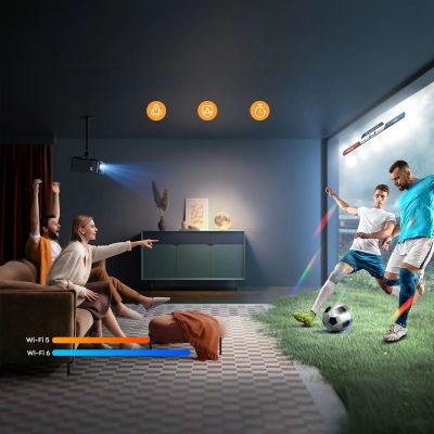 10. Yaber K2s Pro LCD FullHD 1080p Multimedia-Projektor mit JBL-Lautsprechern und Subwoofer - Schwarz