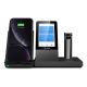 3. Yealink WH67 UC Kabelloses Headset mit Ohrbügel, Kopfbügel und Nackenbügel, inklusive Bluetooth-Ladestation für Büro/Callcenter, Schwarz