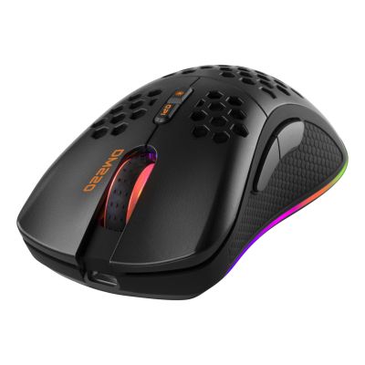 Deltaco Gaming GAM-120 Maus, Rechtshänder, Funkfernbedienung + Bluetooth + USB Typ-A, optischer Sensor, 4800 DPI