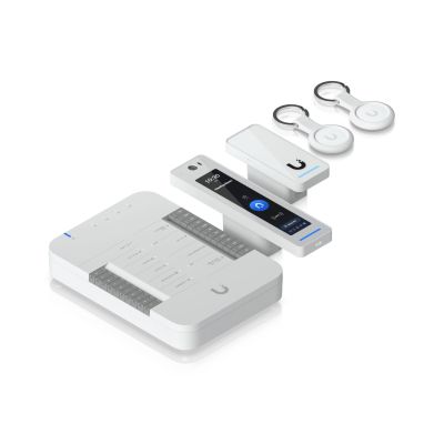 18. UniFi Access Ubiquiti G3 Pro Starter Kit UA-G3-SK-Pro, G3 Professional Access Reader + G3 Reader + Hub + Schlüsselanhänger (2 Stück)