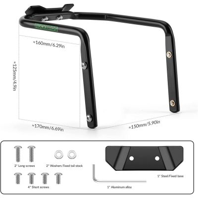 3. Rockbros Multifunktions-Fahrradhalter schwarz