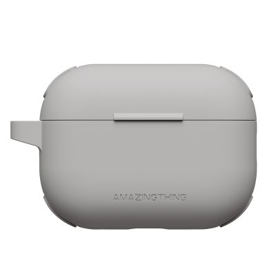 AmazingThing Omni Case für AirPods Pro 2, Silikonhülle, Grau
