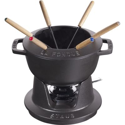 Staub Fondue-Set – 18 cm, Schwarz