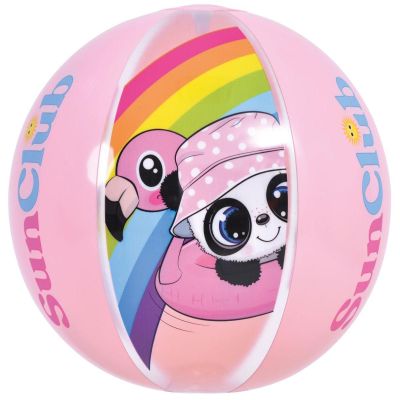 4. Aufblasbarer Strandball Panda 40 cm 53014 Rosa