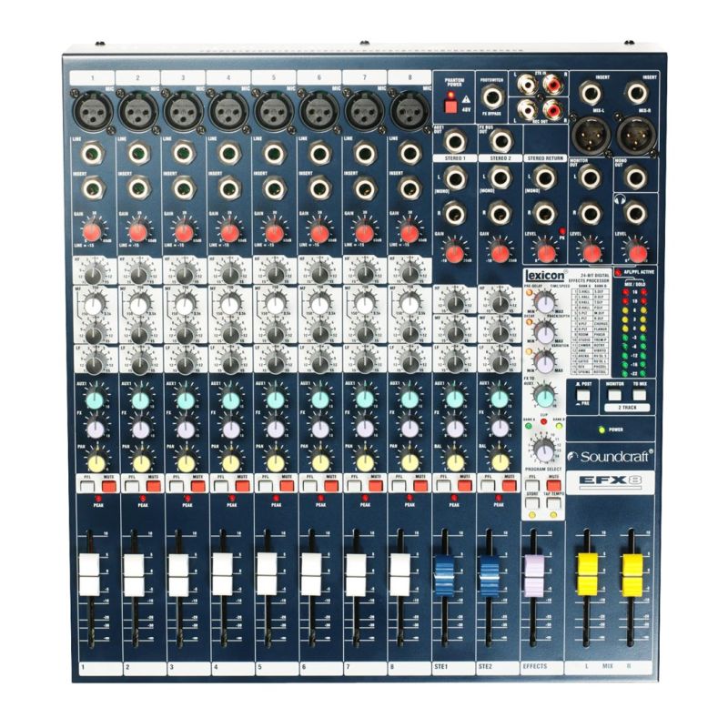 Soundcraft EFX8 - Analoges Mischpult, Effektprozessor