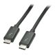 Lindy 41555 USB-Kabel USB 3.2 Gen 1 (3.1 Gen 1) 0,5 m USB-C Schwarz