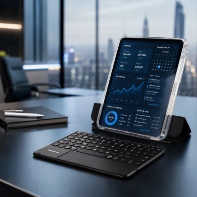 6. AmazingThing Minimal Case Keylite Combo Tastaturhülle für iPad Air 13" M3/M4 (2025/2026) - Schwarz