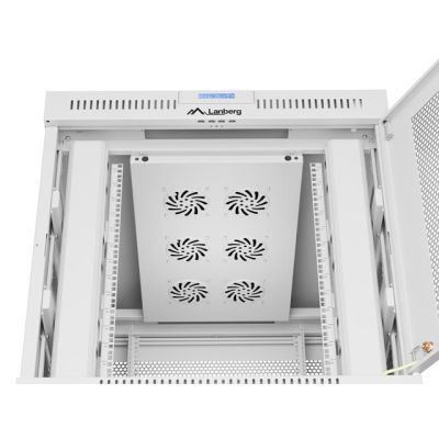 20. LANBERG LCD-Standschrank 19" 15U 800x1000 GRAU PERFORATIONSTÜR (FLACHVERPACKT)
